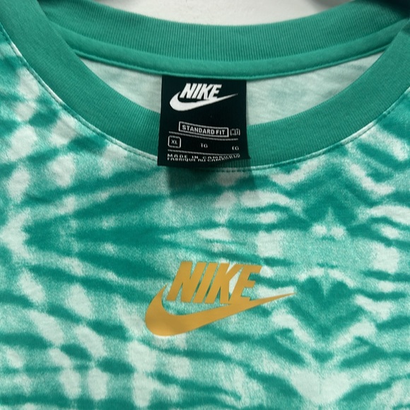 Nike green tie dye T-shirt dress XL big kids - Picture 2 of 6